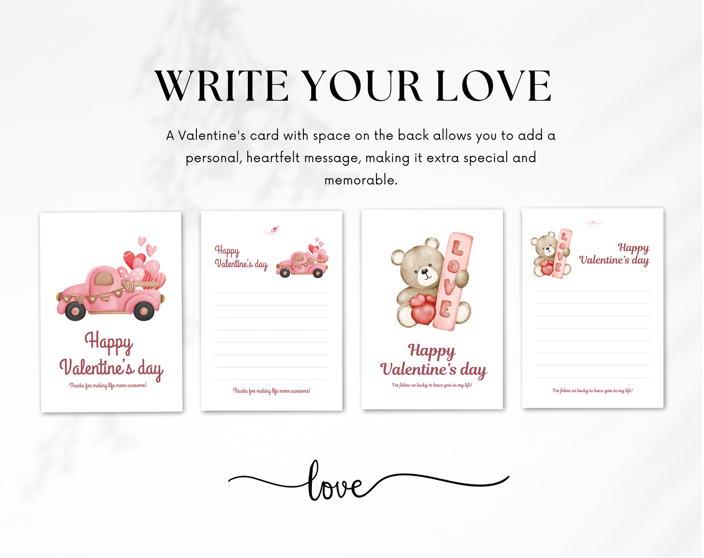 12 Printable Valentine Cards - Perfect for Your Loved Ones!
