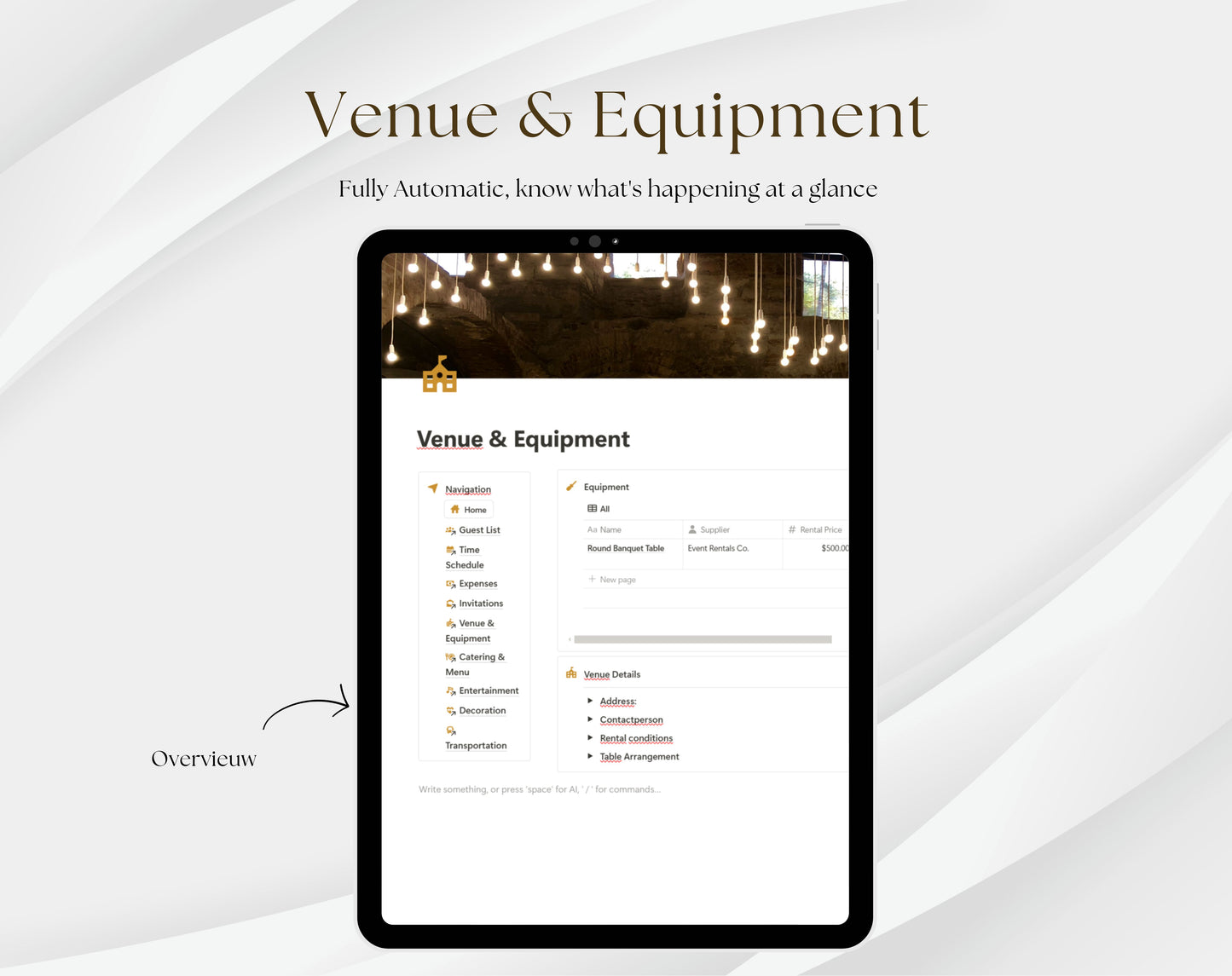 Ultimate Event Planner - Digital Notion Template for Stress-Free Event Planning