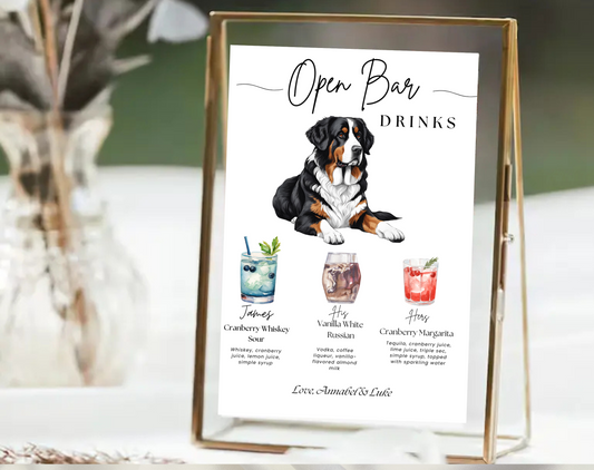 Custom Dog Drink Sign