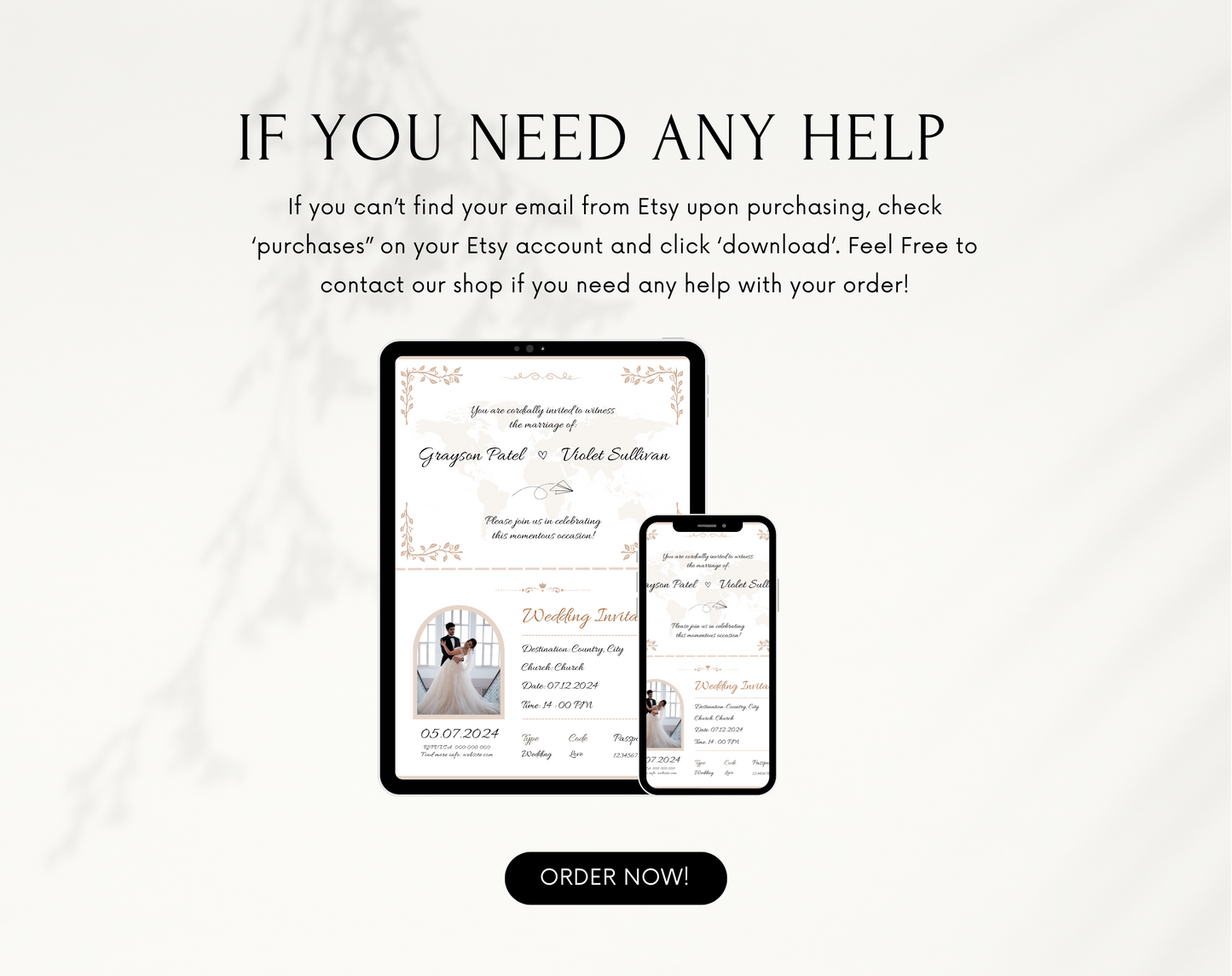 Digital Boarding Pass Wedding Invitation – Editable Travel-Themed Ticket for Destination Weddings